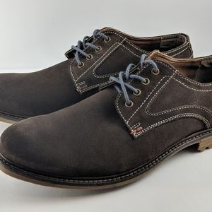 Brown Suede Hayes Oxford by Perry Ellis